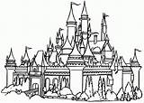 Castle Coloring Pages Printable Everfreecoloring sketch template