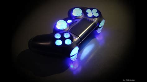 custom ps controller noble blue  cks design full hd youtube