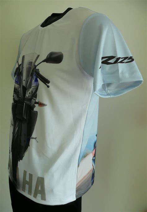 yamaha yzf r125 t shirt with logo and all over printed picture t shirts with all kind of auto