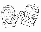 Mittens Mitten Colouring Grafismo sketch template