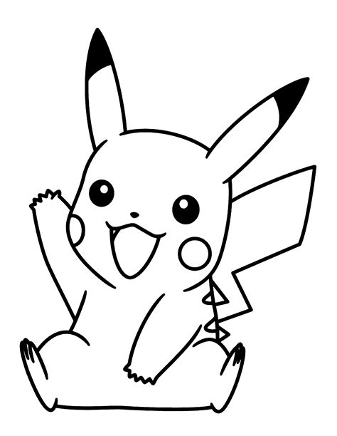 pokemon pikachu coloring pages  print pikachu pinterest