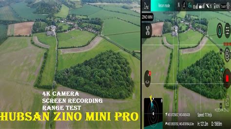 brand   hubsan zino mini pro long distance range flight  ultra hd screen recording