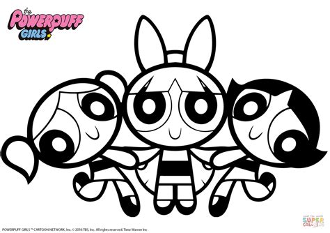 powerpuff girls coloring page  printable coloring pages