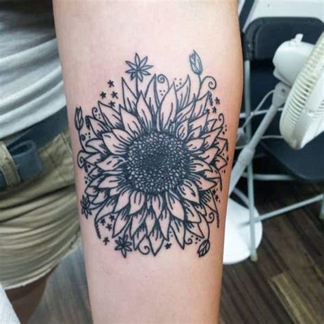 144 sunflower tattoos that will brighten up your life