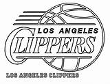Coloring Clippers Los Angeles Pages Nba Print Basketball Lakers La Preschool Clipart Para Cliparts Kids Library Sheets Da Popular sketch template