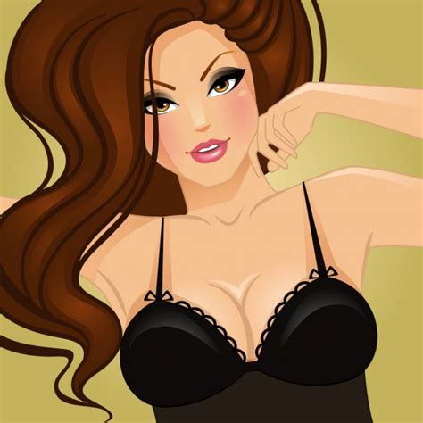 drawings fat pin up girl fatty sexy pin up girl in lingerie vector