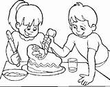 Make Cake Coloring Pages Chocolate Child Create Color Cak Getcolorings Printable Getdrawings Kiezen Bord Colorings sketch template