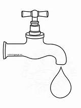 Faucet Dripping Ati Higiene Actividades Coloringpage Preescolar Malvorlage Arelys Hojas Colchas Habitos sketch template