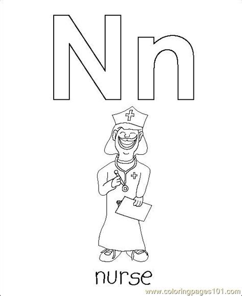 coloring pages nurse education alphabets  printable coloring