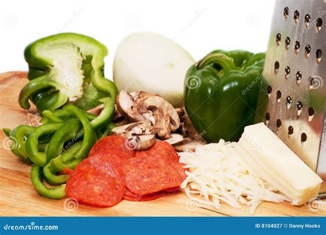 pizza ingredients royalty  stock photography image