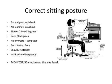 correct sitting posture powerpoint