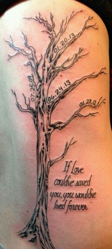 Love Tree Tree Tattoo Men Remembrance Tattoos Life Tattoos