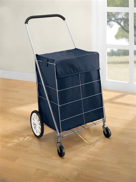 business industrial folding shopping cart  wheels transit utility