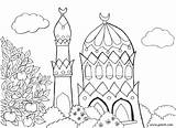 Pillars Getdrawings Drawing Islam sketch template