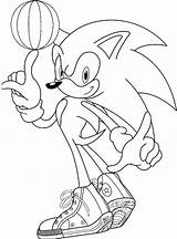 Sonic Coloring Pages Boom Getdrawings Hedgehog sketch template