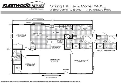fleetwood mobile home floor plan luxury mobile home floor plans  fleetwood
