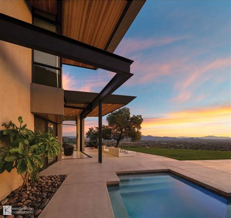 hillside home paradise valley arizona designed  arizona architect brent kendle residential