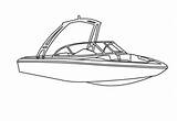 Wakeboard Conventional sketch template