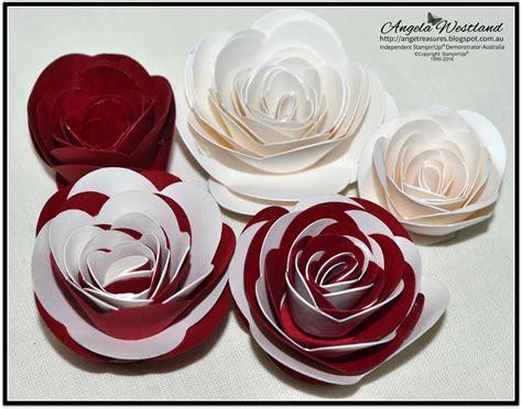 anges treasures double rolled roses tutorial
