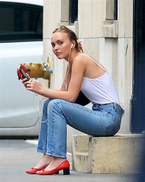 Lily Rose Depp Sexy Braless Candids In New York Hot Celebs Home