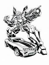 Transformer Coloring Bumblebee Pages Printable Color Print Getcolorings sketch template