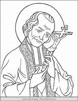 Vianney Thecatholickid Xavier Francis Cnt Priests sketch template