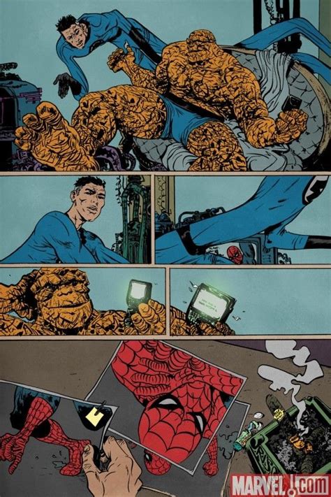 Ff Spidey Art By Paul Pope From Fantastic Four 543