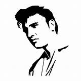 Elvis Presley Coloring Pages Stencil Silhouette Drawing Stencils Line Freestencilgallery Printable Color Getdrawings Print Painting Wall Getcolorings Vector sketch template