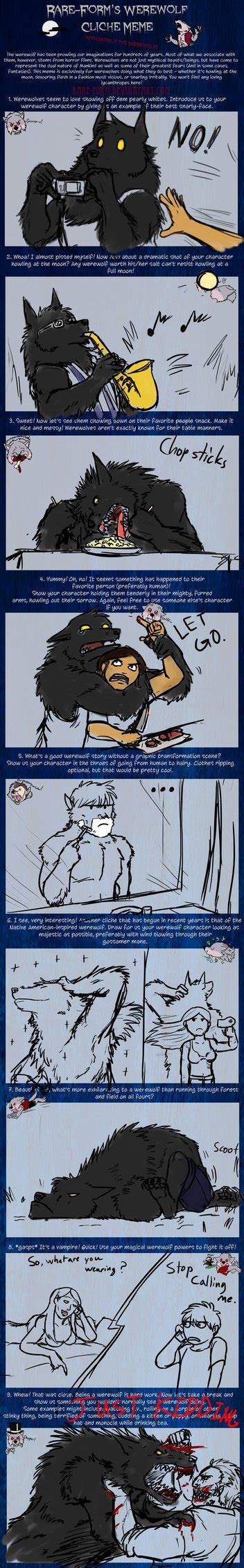 The Werewolf Cliche Meme By Pandadrake On Deviantart