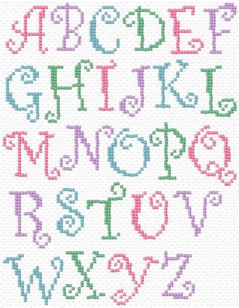 simple cross stitch alphabet patterns ideas