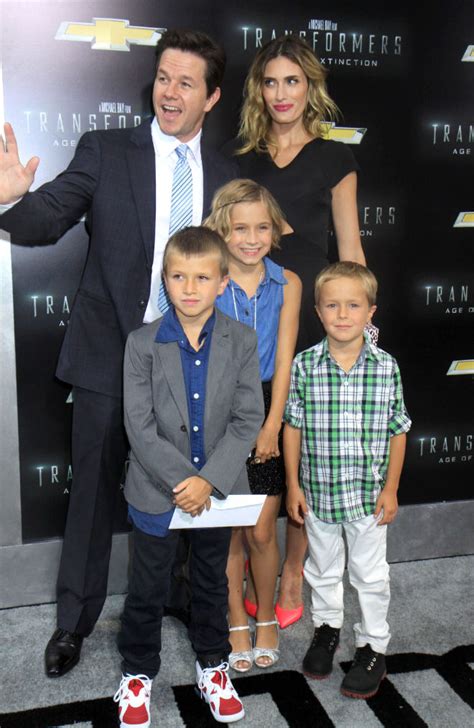 mark wahlberg  family   transformers premiere todays parent