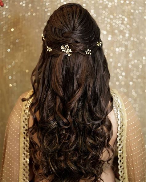 79 Gorgeous Open Hair Hairstyles For Indian Brides With Simple Style