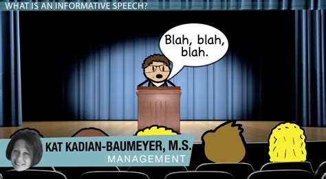 informative speech definition types examples lesson studycom