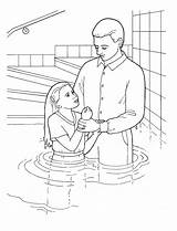 Baptism Coloring Lds Primary Pages Visit Line sketch template