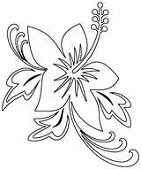 Hibiscus Coloring Pages Printable Kids sketch template