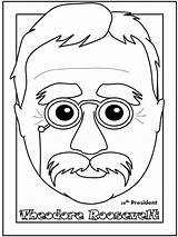 Coloring Presidents Roosevelt Theodore Rocks Pages sketch template