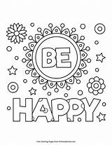Happy Coloring Pages Printable Pdf Kids Print sketch template