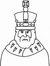 King Coloring Crown Wear sketch template