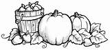 Coloring Pages Harvest Fall Adults Kids Pretty sketch template