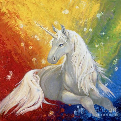 unicorn rainbow painting  silvia duran