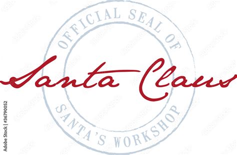 santa claus seal stock vector adobe stock