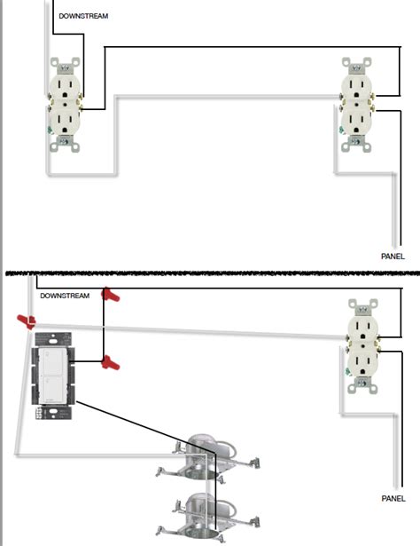 electrical replacing outlet  switch middle  run home improvement stack exchange