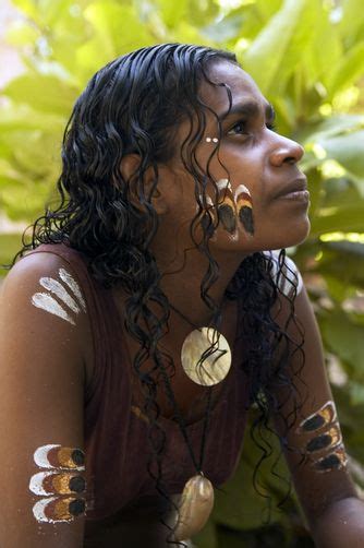 Australia Portrait Of An Aborigine Medicine Woman Tjapukai