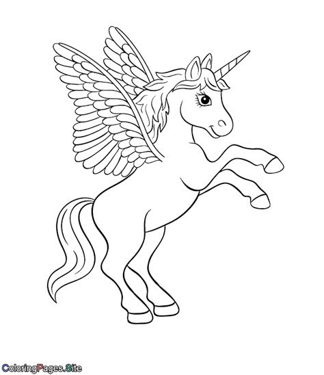 adorable baby winged unicorn unicorn coloring pages
