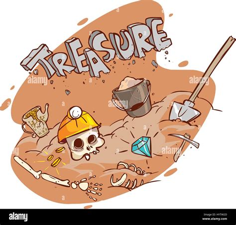 hunting  buried treasure stock vector images alamy
