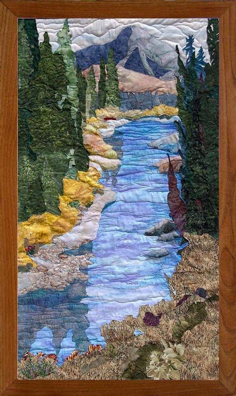 pin  kathleen richwell  quilts quilting landscape art quilts