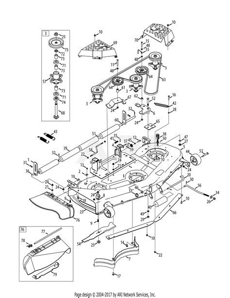 kubota  mower deck parts diagram heat exchanger spare parts