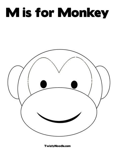 coloring books baby quiet book monkey template