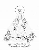 Coloring Crowning Mutter Virgen Jungfrau Rosary Antonini Roman Crowns Sontagsschule sketch template