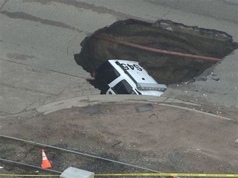 police suv swallowed by sinkhole in colorado